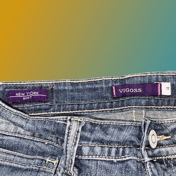 Juniors Vigoss The New York Bootcut Jeans Size 11 33x29 #109 - Picture 5 of 7